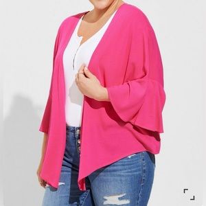 🆕NWT🔖Very Cute Torrid Gauze Tie Front Kimono - 5x